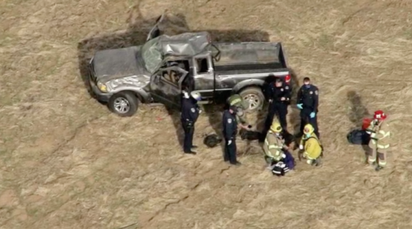 Suspected Stolen Truck Flips Multiple Times, Ejects Passenger During Pursuit – NBC Los Angeles
