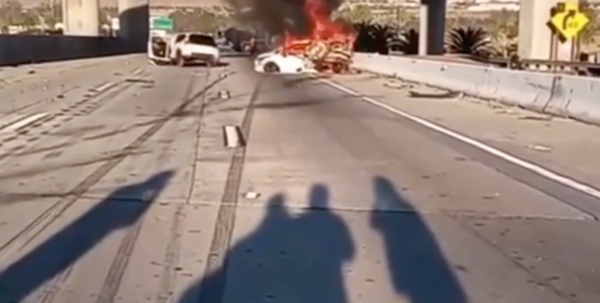 Off-Duty Deputy and Good Samaritans Rescue Woman From Burning Car on 60 Freeway – NBC Los Angeles