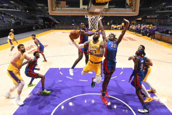 LeBron James Takes Charge in 2nd OT, Lakers Edge Pistons 135-129 – NBC Los Angeles