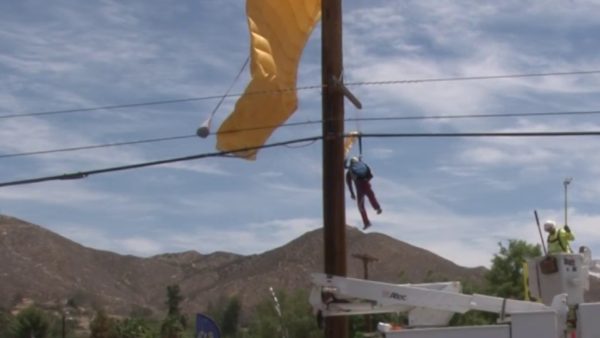Parachutist Caught in Power Lines in Lake Elsinore – NBC Los Angeles