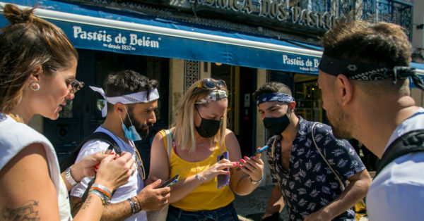 British Tourists Return to Portugal, Unleashed but (Mostly) Masked