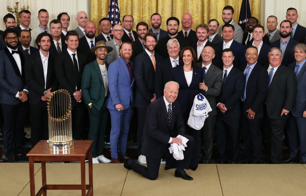 2020 World Series Champs LA Dodgers Visit The White House