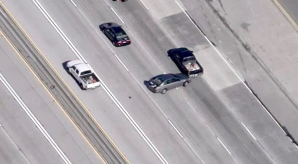 Chase Driver Crashes Twice on SoCal Freeway – NBC Los Angeles