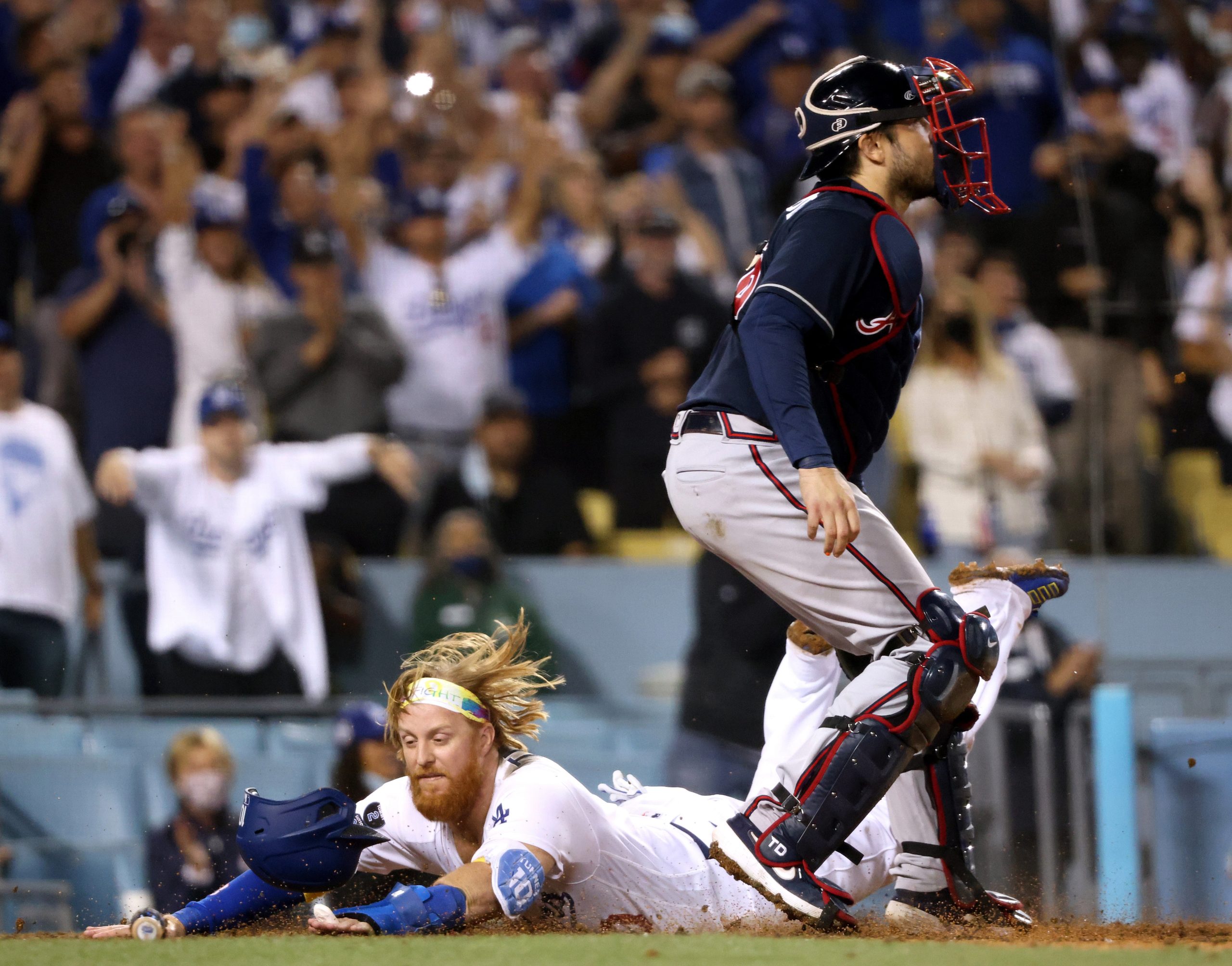 Dodgers Rally Past Braves for Sweep, Max Scherzer Leaves With Hamstring Tightness – NBC Los Angeles