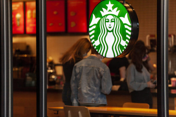 Stocks making the biggest moves midday: Starbucks, Apple, Amazon, more