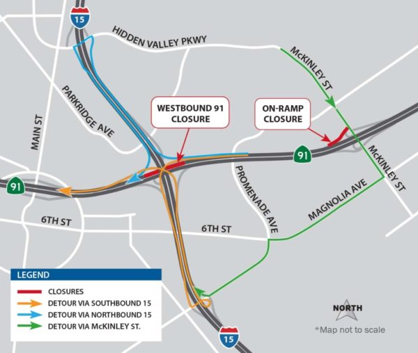 Weekend Project to Close Part of 91 Freeway – NBC Los Angeles