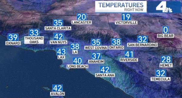 Temperatures to Warm After SoCal Cold Snap – NBC Los Angeles