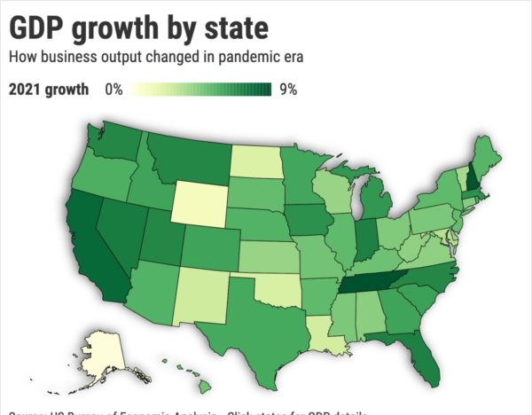 California No. 3 state for economic growth, by GDP math – Daily News