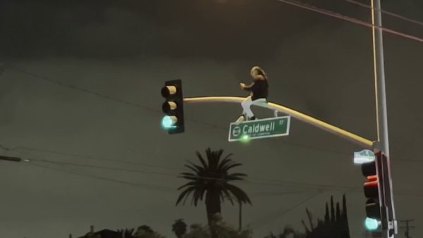 Video Captures Fireworks, Man on Top of Street Sign at Street Takeover – NBC Los Angeles