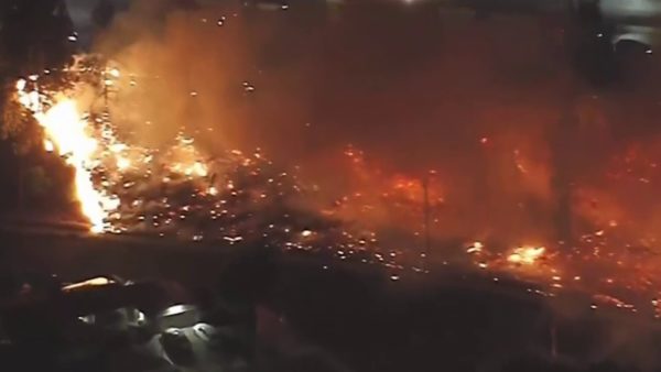 Granada Hills Blaze Burns For Hour Before Progress Stopped – NBC Los Angeles