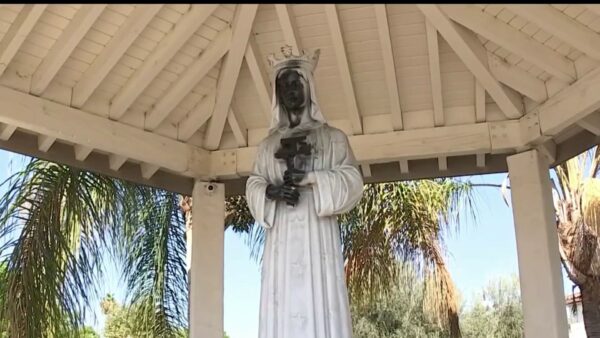 Statue Outside of Church in North Hollywood is Vandalized – NBC Los Angeles