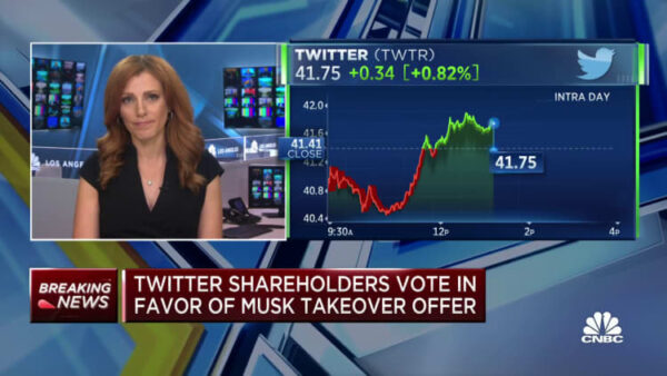 Twitter shareholders vote to approve Musk’s bid to buy the company