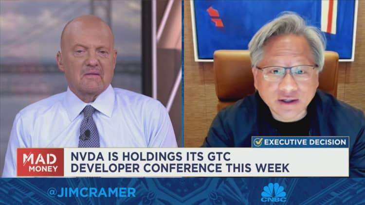 Watch Jim Cramer's full interview with Nvidia CEO Jensen Huang