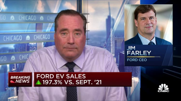 Ford auto sales decline 8.9% year-over-year in September while EV sales skyrocket 197.3%