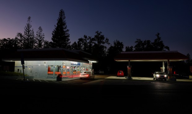 SARATOGA, CALIFORNIA - SEPTEMBER 26: A 76 gas station on Big Basin Way in Saratoga, Calif., on Monday, Sept. 26, 2022. (Nhat V. Meyer/Bay Area News Group)