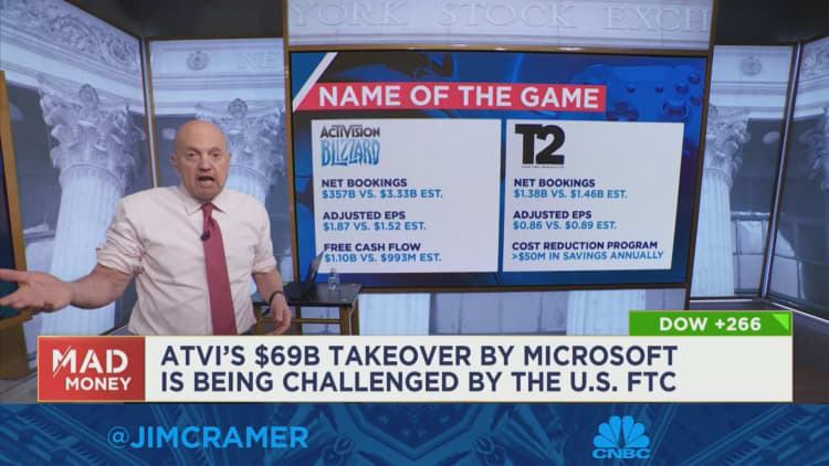 Cramer gives his thoughts on Activision Blizzard's most recent quarter