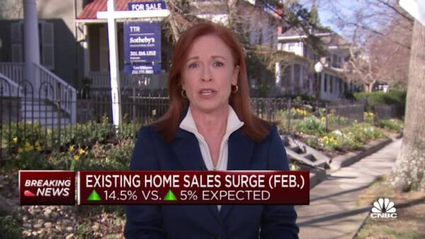 Home sales spike in February, median price drops