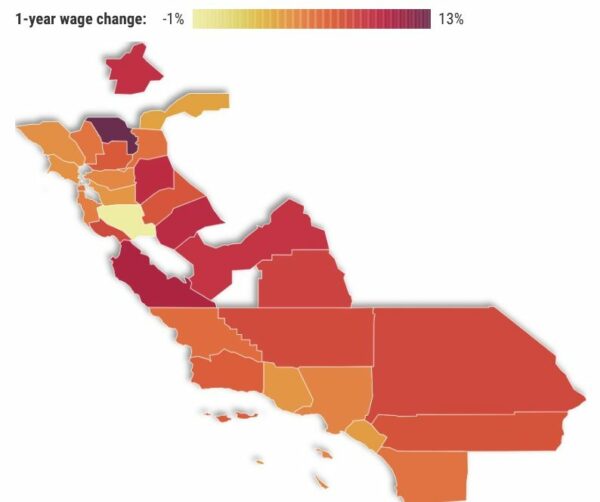 Where are California’s biggest pay raises? Look inland – Daily News