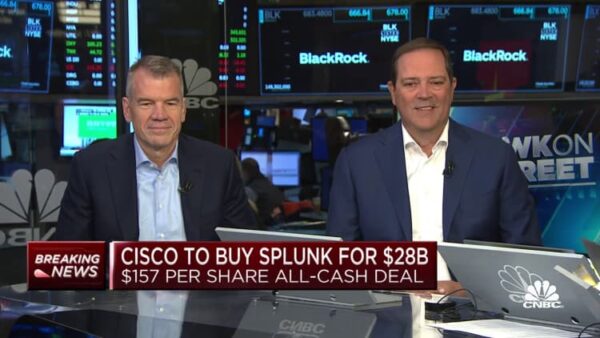 Cisco acquires Splunk in cash deal worth $28 billion