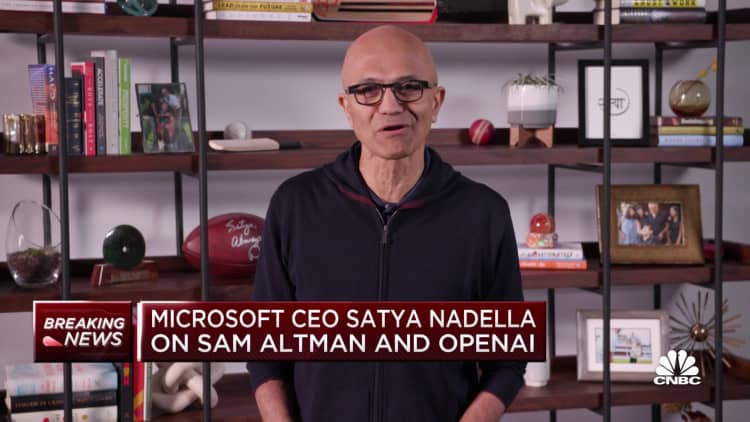 Microsoft CEO Satya Nadella: Microsoft can innovate on its own but 'we chose to partner with OpenAI'