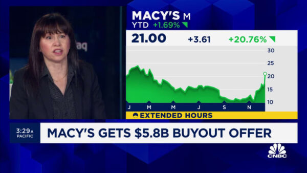 Macy’s shares surge 15% after it receives $5.8 billion buyout offer
