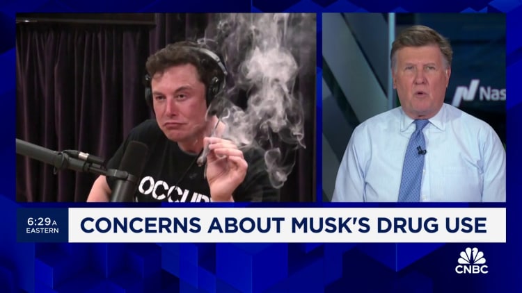Elon Musk's drug use worries leaders at Tesla and SpaceX