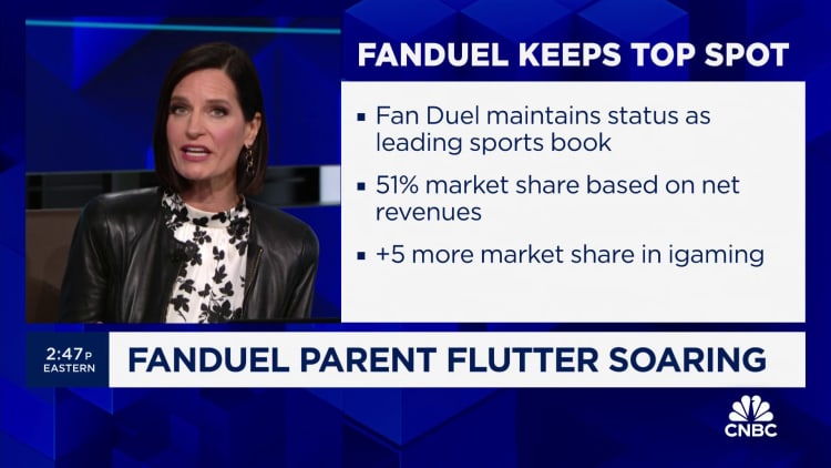 FanDuel parent Flutter shares soar