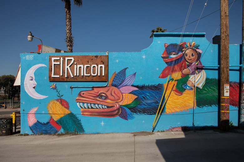 El Rincon restaurant in the San Ysidro neighborhood of San Diego on April 16, 2024. The restaurant is one of several businesses that has been affected by recent closures at the U.S.-Mexico border. Photo by Adriana Heldiz, CalMatters