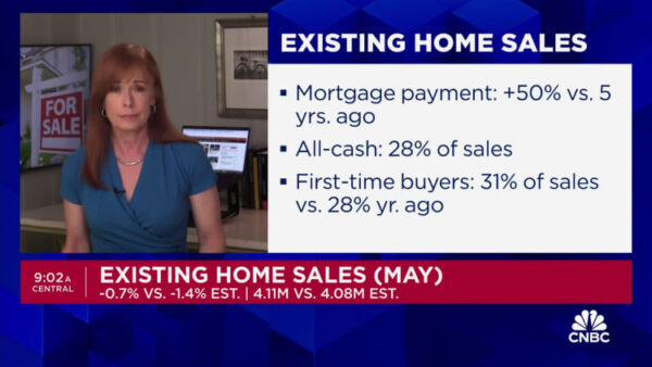 Home prices hit record high in May as sales stall